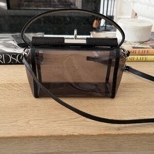 Transparent Black Handbag